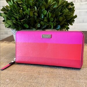 Kate Spade Laurel Way Bonita Stripe Neda Continental Wallet